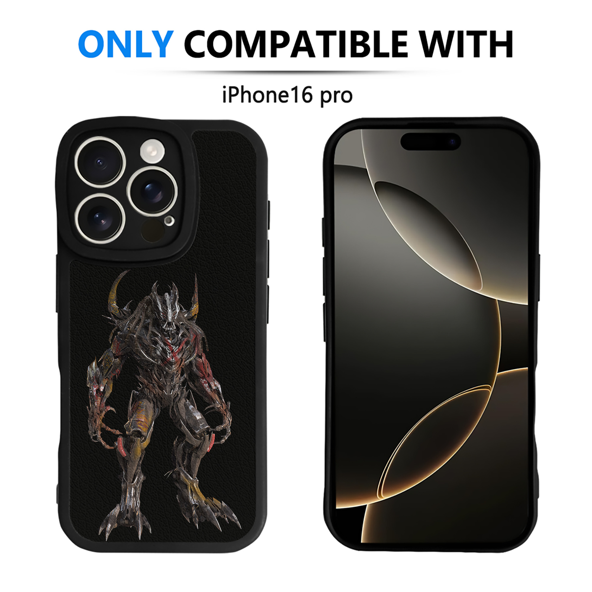 （画像用） Transformers トランスフォーマー 【iPhone 16シリーズ対応】シリコンスマホケース（レザー調） 材質：シリコン